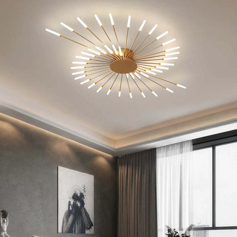 Moderne Deckenlampe im Feuerwerkslook – Dekorative Beleuchtung mit LED-Technik