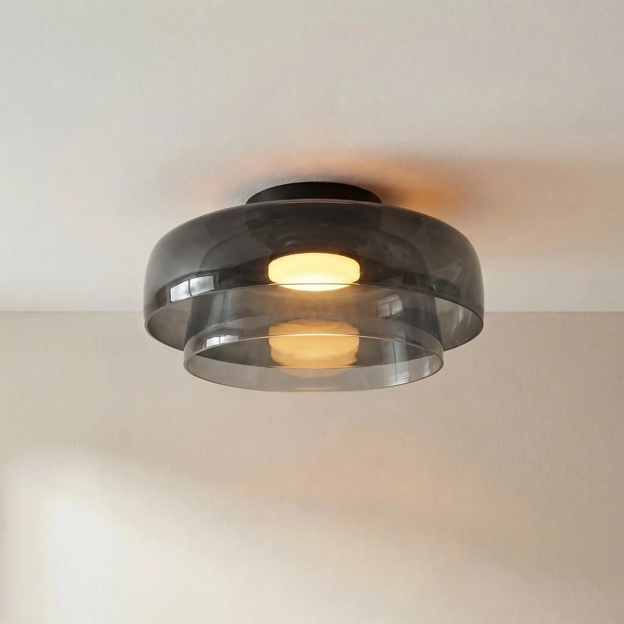 Moderne Bauhaus Pendelleuchte aus geschichtetem Glas - Image 2