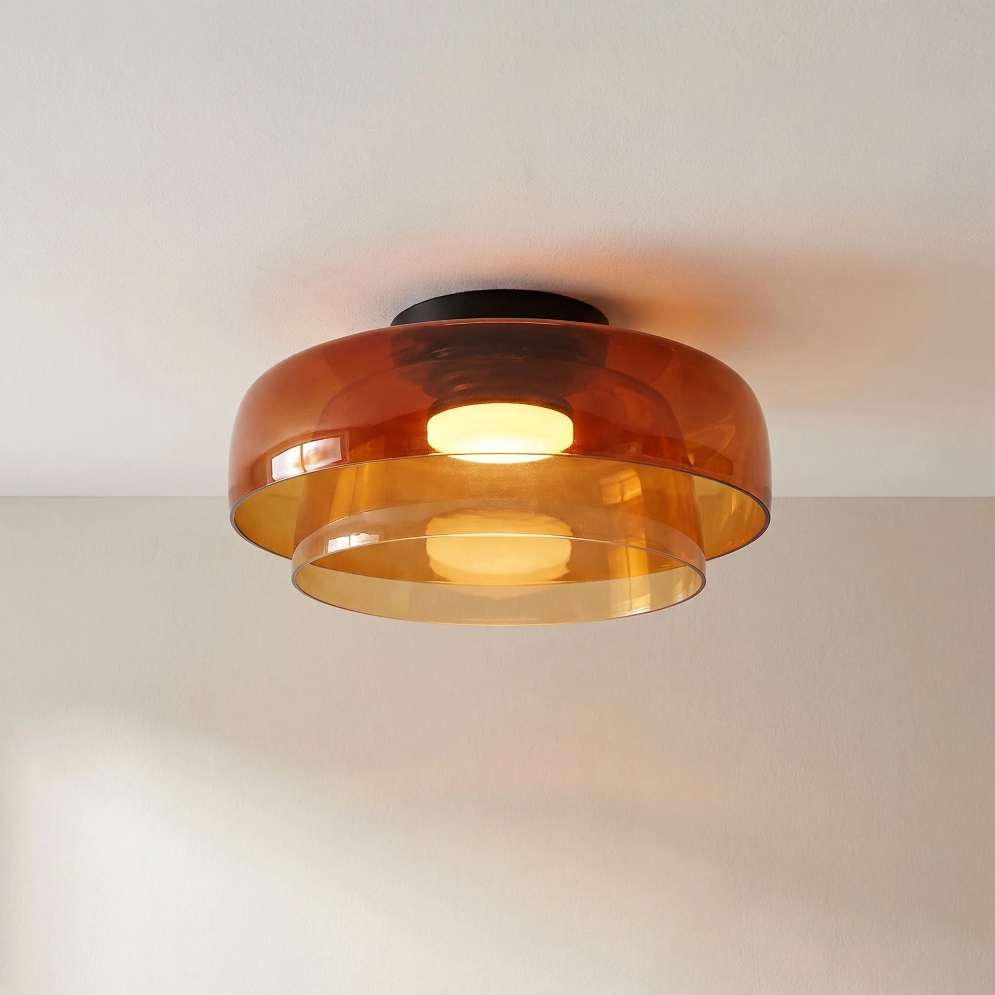 Moderne Bauhaus Pendelleuchte aus geschichtetem Glas - Image 3